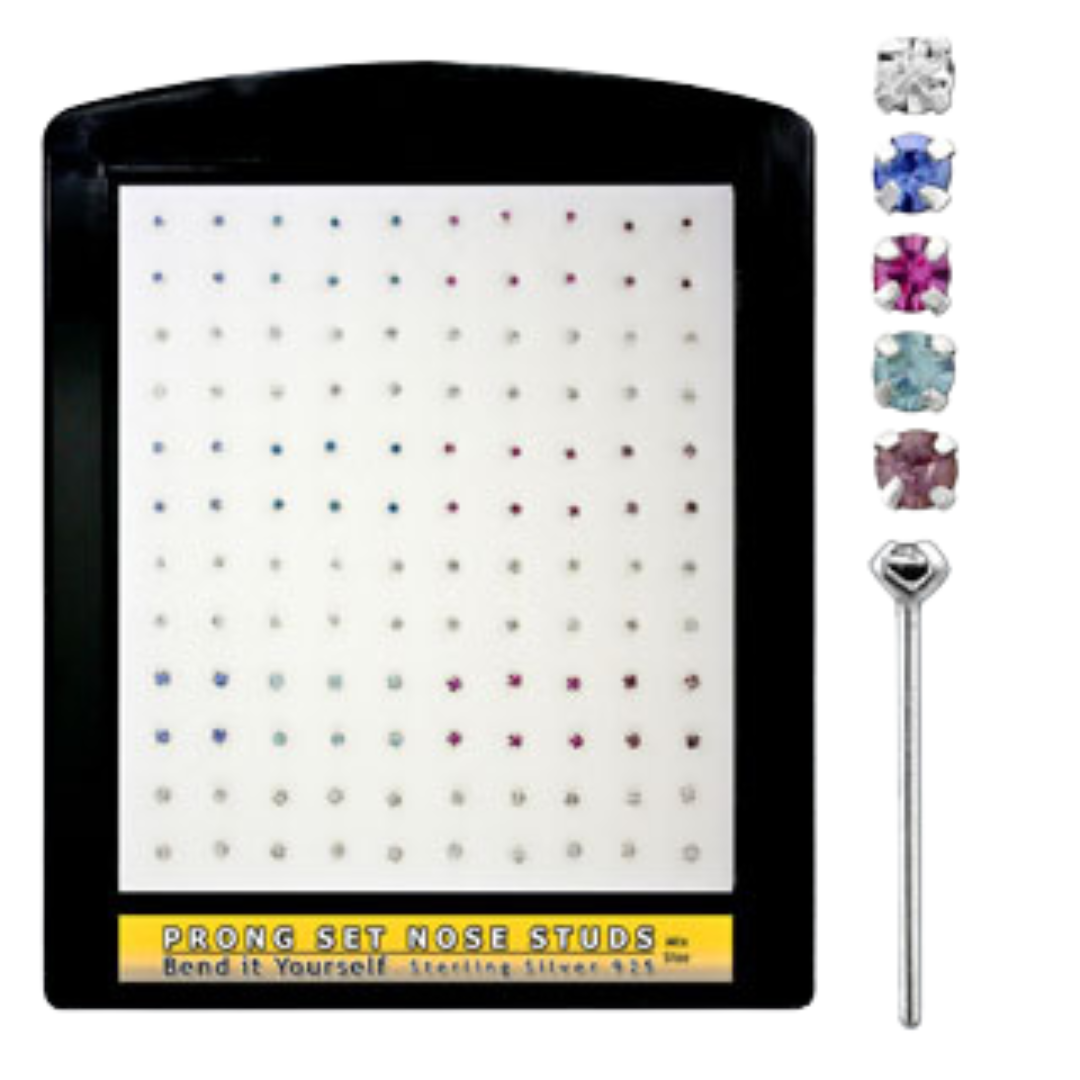 Nose Studs - 120 Piece Display