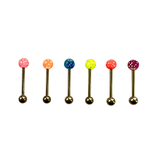 Barbells - Tongue Acrylic Dice In Ball