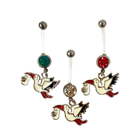 Belly Ring - Pregnancy Stork