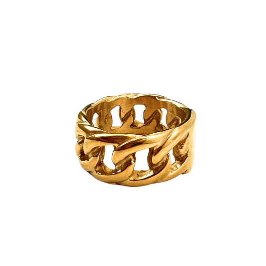 Rings - Gold Plated Chain Ring