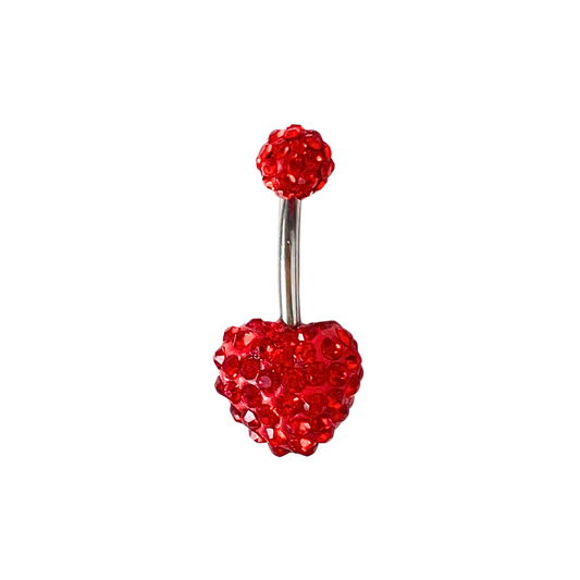 Last Chance Packs - Belly Ring - Tiffany Heart