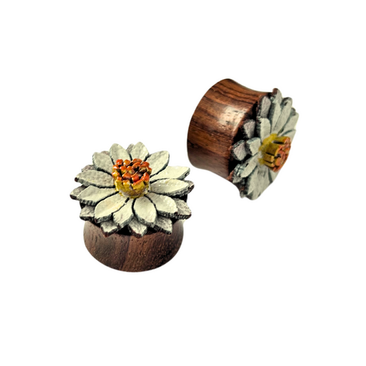 Last Chance Packs - Organics Pairs - Wood Daisy Plug