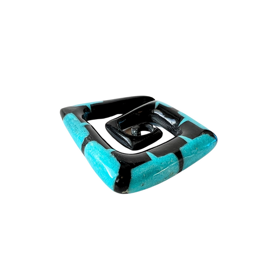 Organics Pairs - Horn with Turquoise Inlay