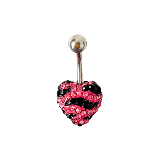 Last Chance Packs - Belly Ring - Tiffany Heart