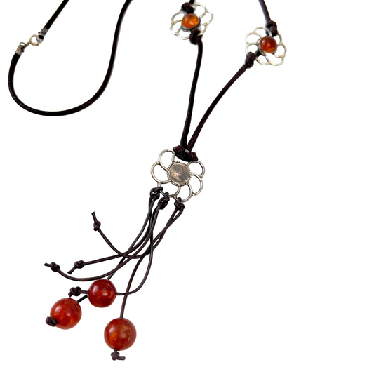 Necklaces - Rope & Amber