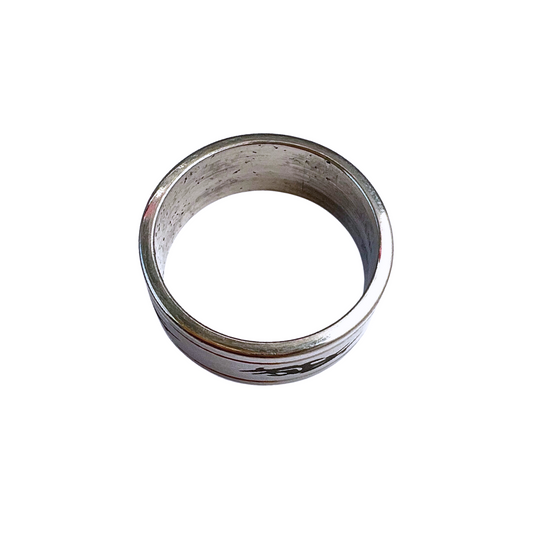 Rings - Stainless Steel Band with Tribal Design