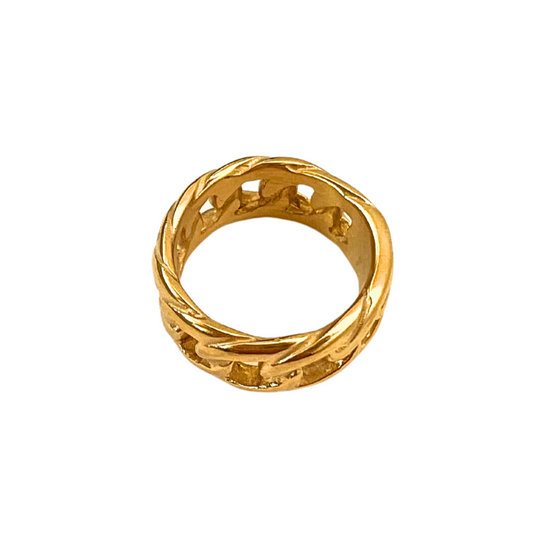Rings - Gold Plated Chain Ring