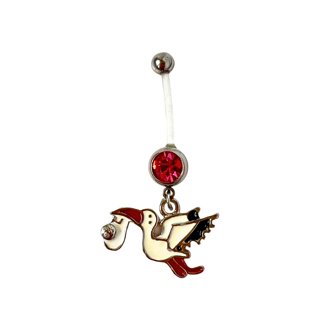 Belly Ring - Pregnancy Stork