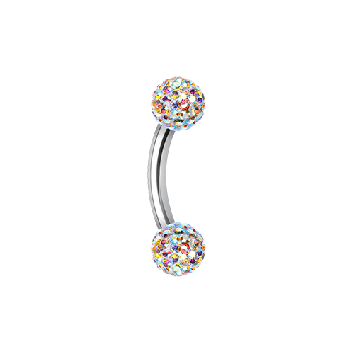 Curved Barbell - Tiffany With Coating