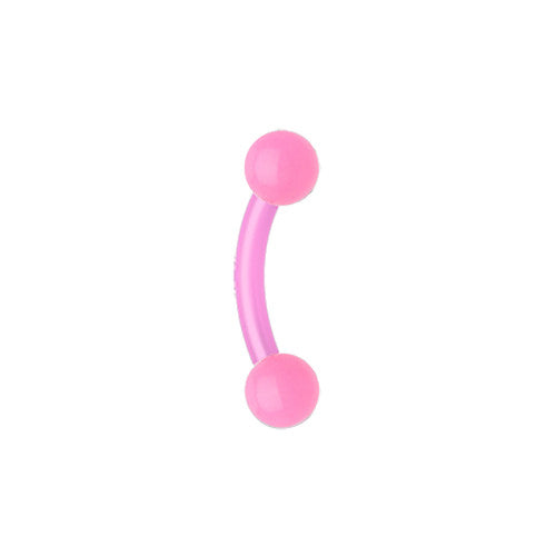 Curved Barbell - Bio With Acrylic Ball