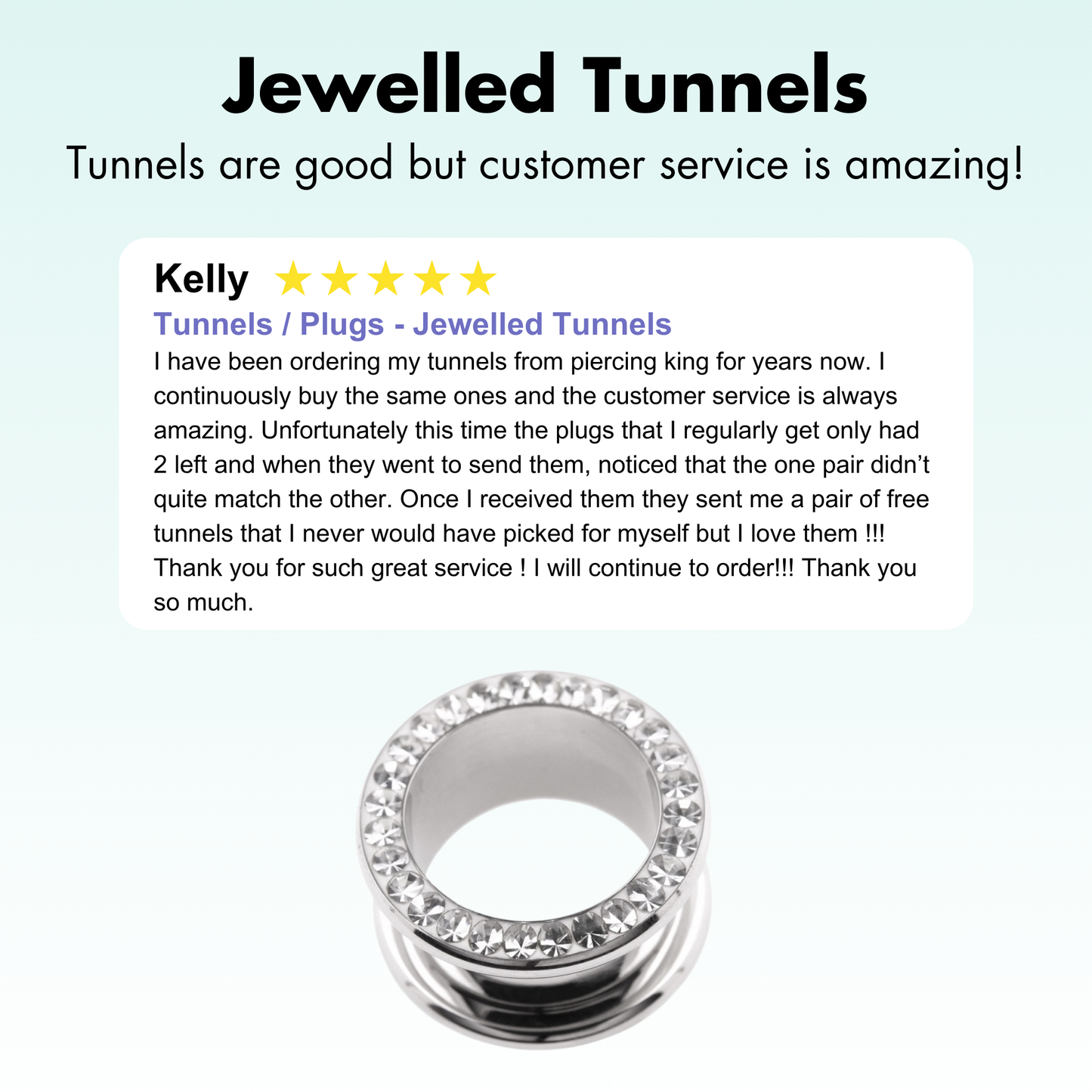 Tunnels / Plugs - Jewelled Tunnels