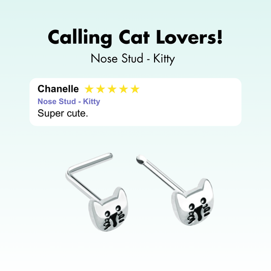 Nose Stud - Kitty