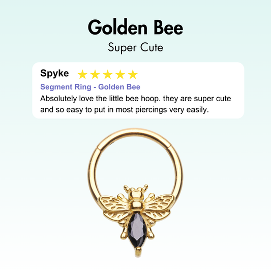 Segment Ring - Golden Bee