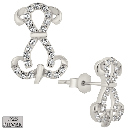 Earrings - Silver Puppy