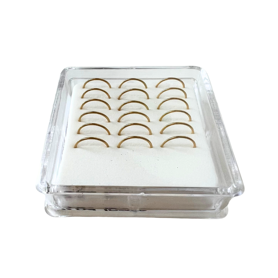 Nose Hoops - Gold Plated Bendable