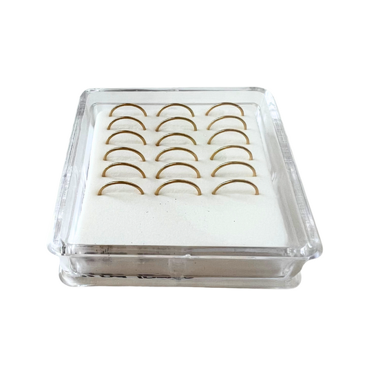 Nose Hoops - Gold Plated Bendable
