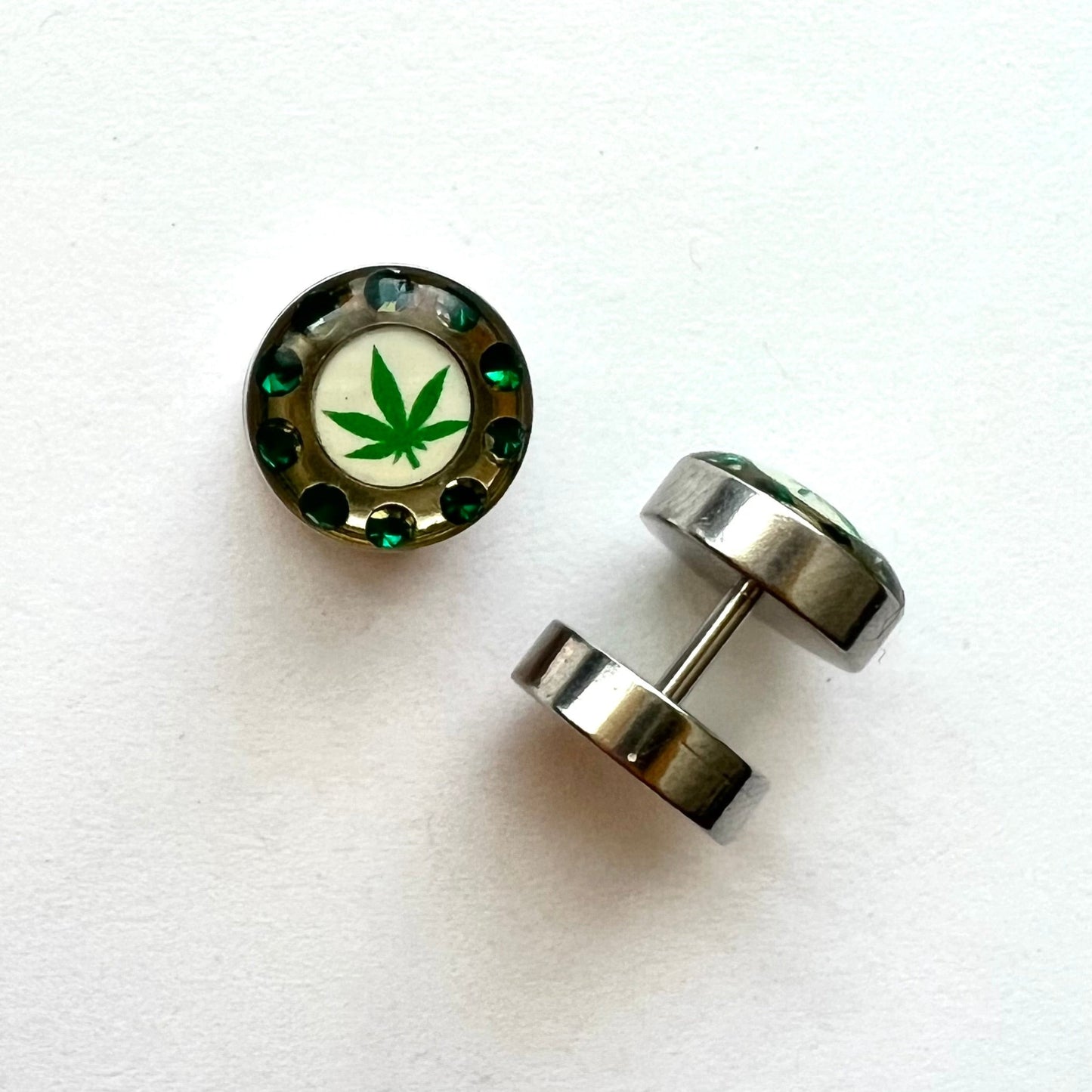 Faux Plugs - Jewelled Logo