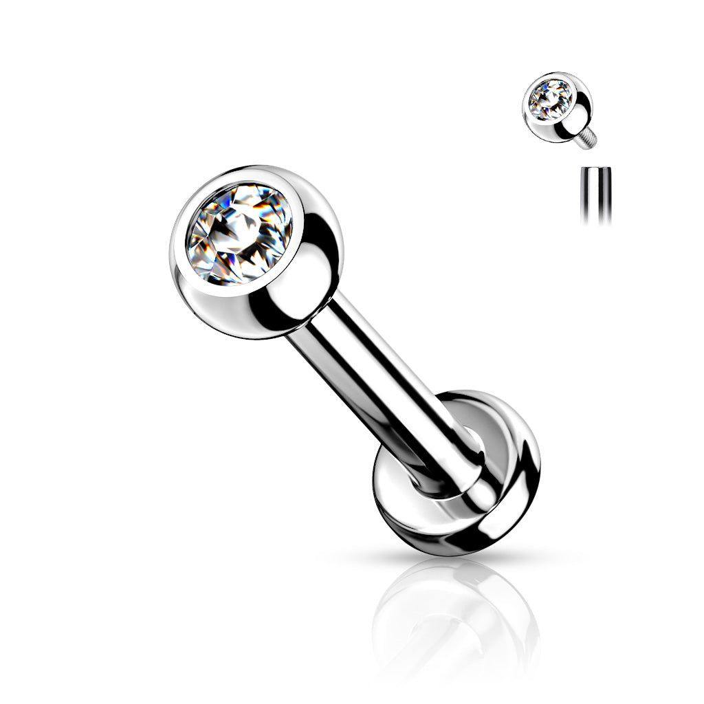 Labrets - TITANIUM - IT Jewelled Balls