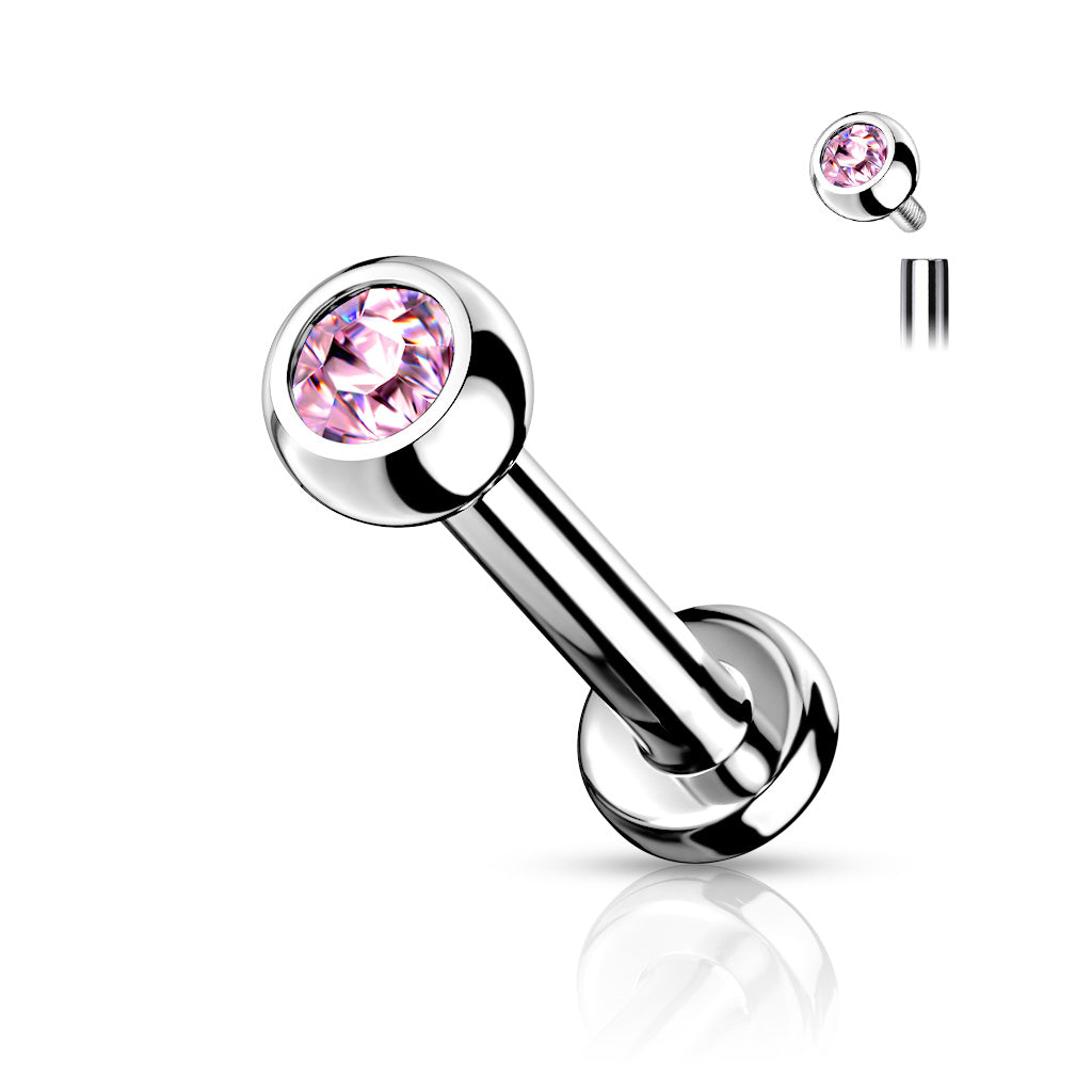 Labrets - TITANIUM - IT Jewelled Balls