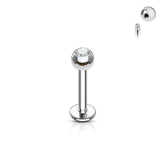 Labrets - TITANIUM - Jewelled