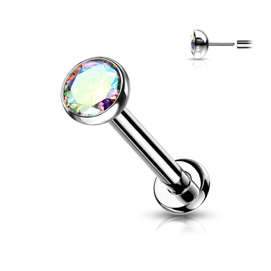 Labrets - TITANIUM - Threadless Jewelled