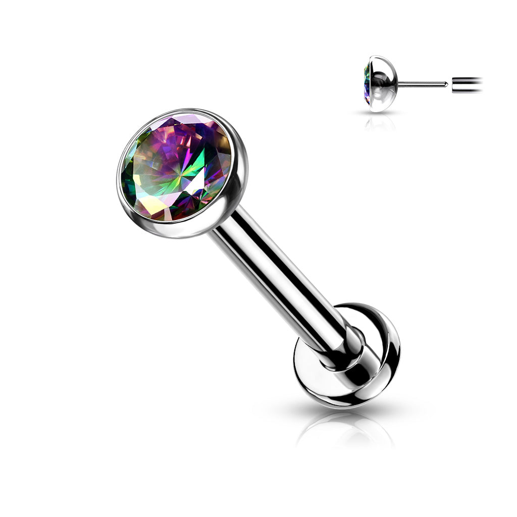 Labrets - TITANIUM - Threadless Jewelled