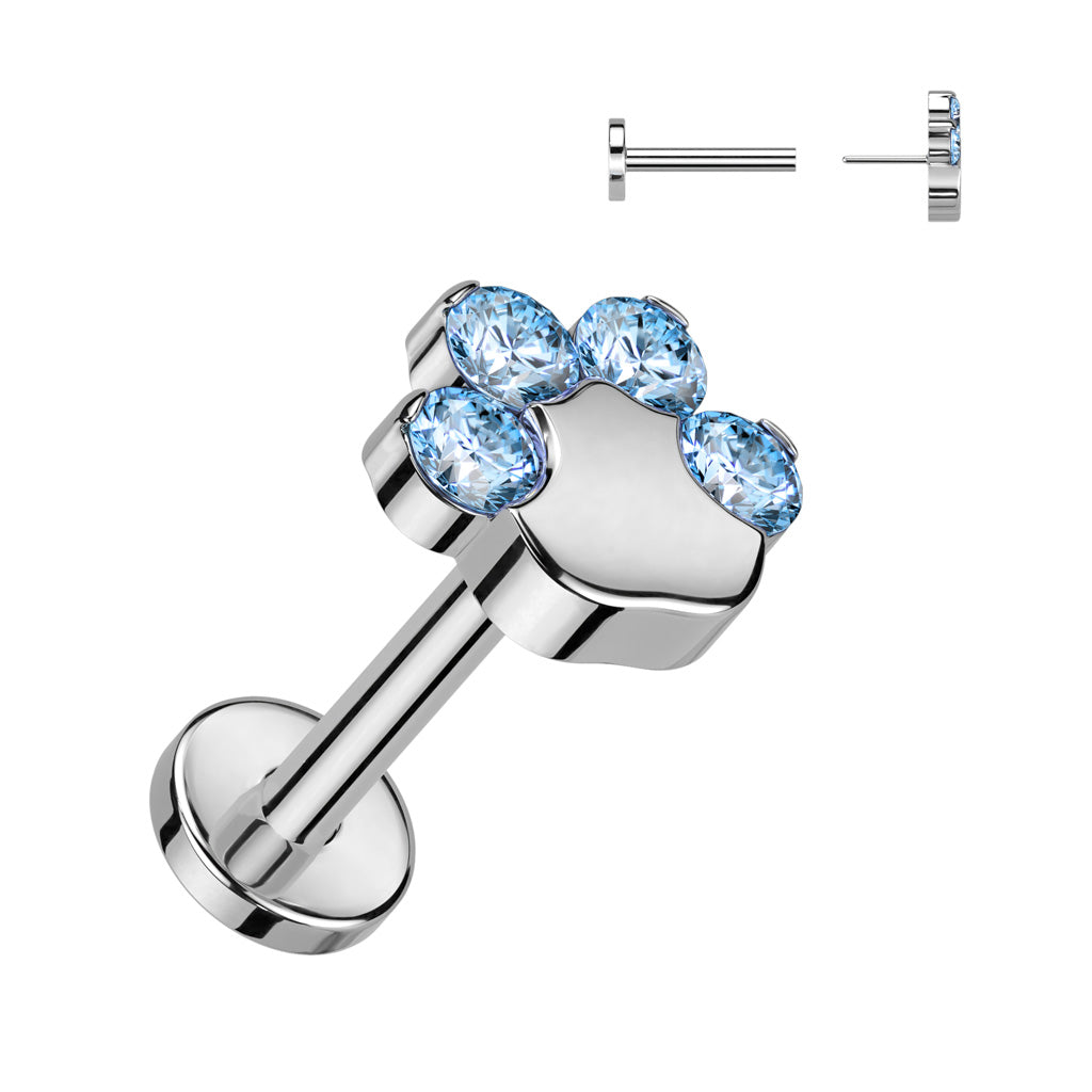 Labrets - TITANIUM - Threadless Paw