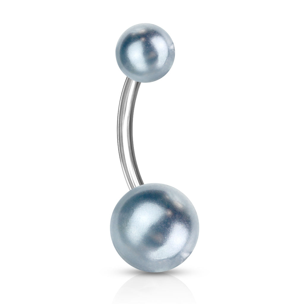 Belly Ring - Pearl Look Banana