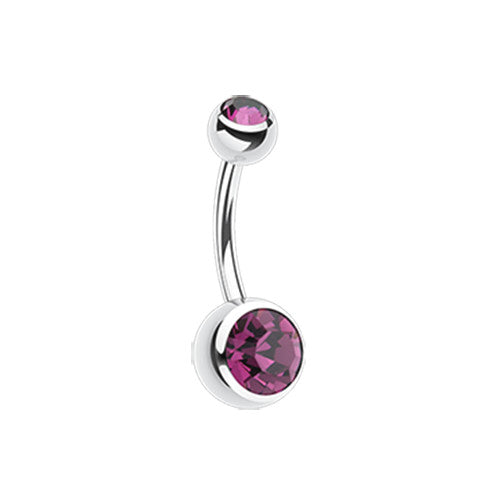 Belly Ring - Double Jewel (Wholesale)