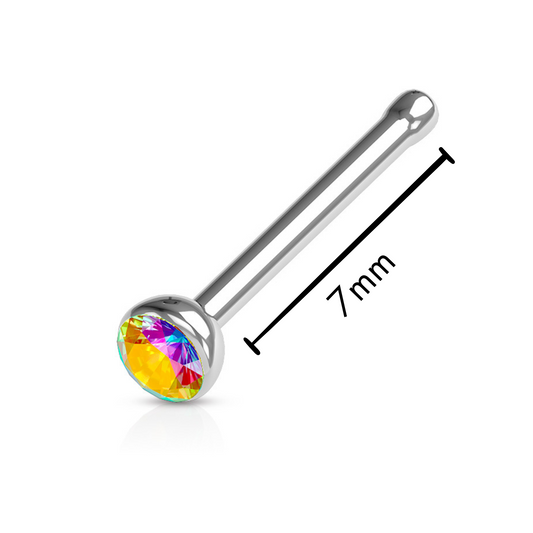 Nose Studs - Nose Bones With Press Set Gem