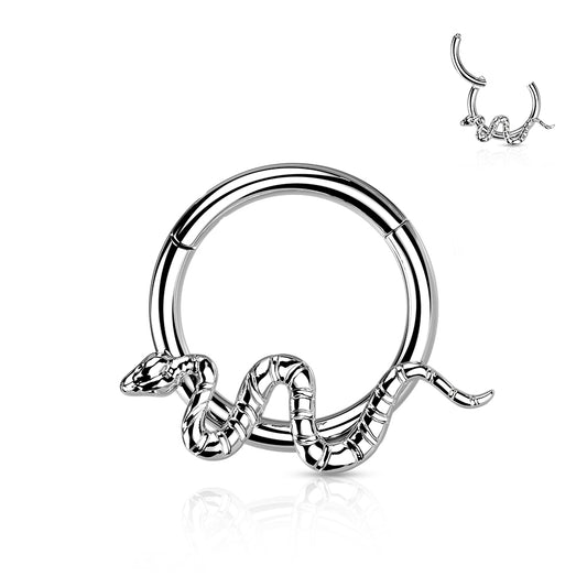 Segment Ring - TITANIUM - Hinged Snake