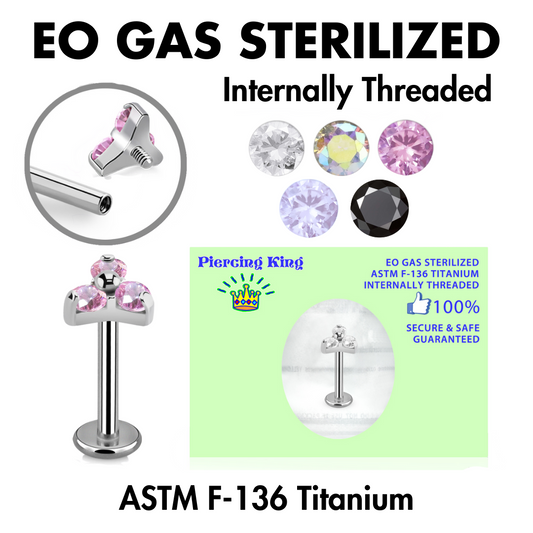 Pre-Sterilized - TITANIUM - IT Labret Trinity