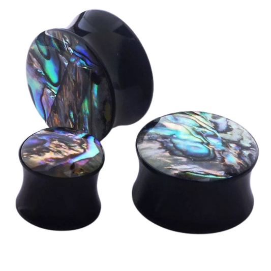 Last Chance Packs - Organics Pairs - Abalone Round Plug