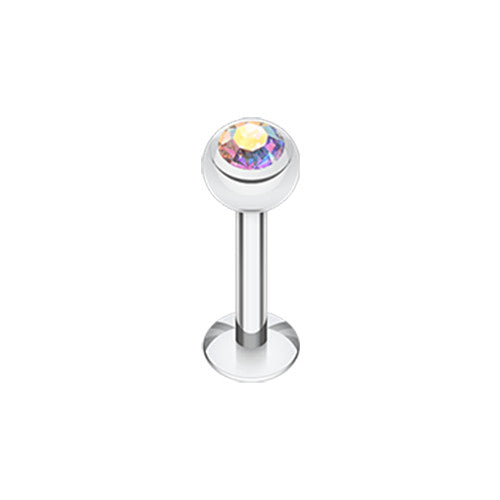 Labrets - Surgical Steel With Jewelled Ball