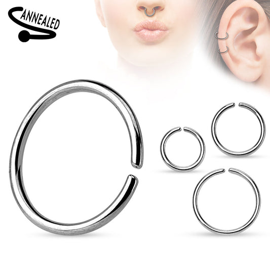 Nose Hoops - Surgical Steel Bendable