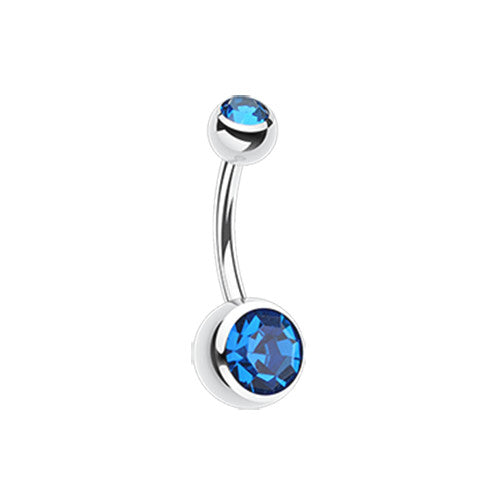 Belly Ring - Double Jewel (Wholesale)