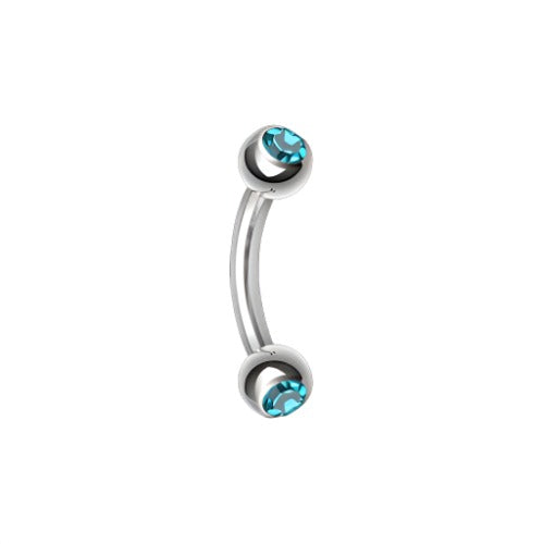 Curved Barbell - Jewelled