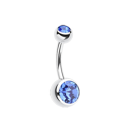 Belly Ring - Double Jewel (Retail)