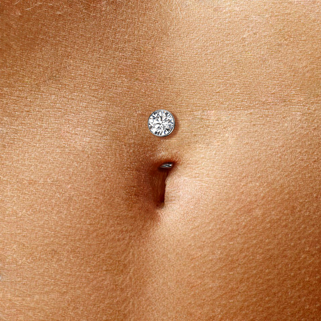 Belly Ring - TITANIUM - Threadless Floating