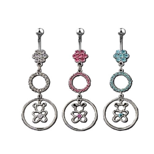 Belly Ring - H Bear Circle