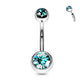 Belly Ring - Double Jewel (Retail)