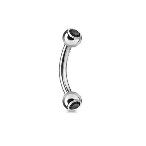 Curved Barbell - Jewelled