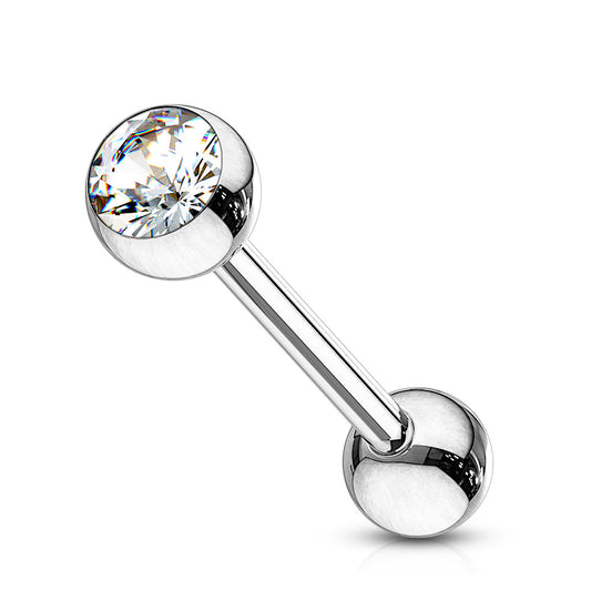 Pre-Sterilized - Single Gem Barbells PAIR (Steam)