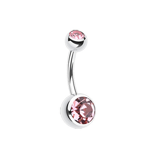 Belly Ring - Double Jewel (Wholesale)