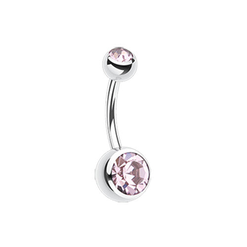 Belly Ring - Double Jewel (Wholesale)