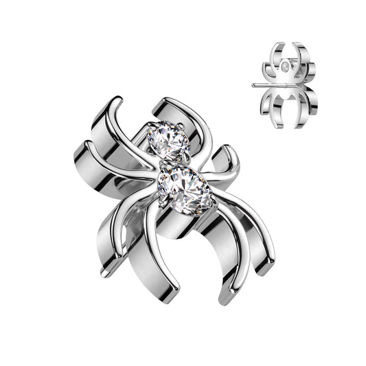 PARTS - TITANIUM - Threadless Jewelled Spider