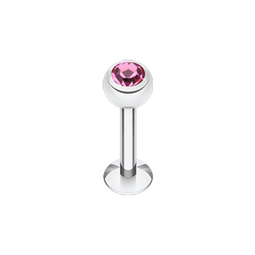 Labrets - Surgical Steel With Jewelled Ball
