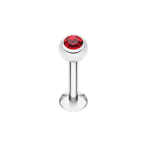 Labrets - Surgical Steel With Jewelled Ball