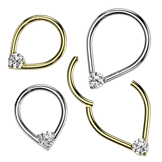 Segment Ring - Teardrop & Gem