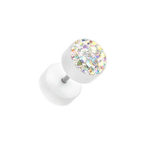 Faux Plugs - White Tiffany